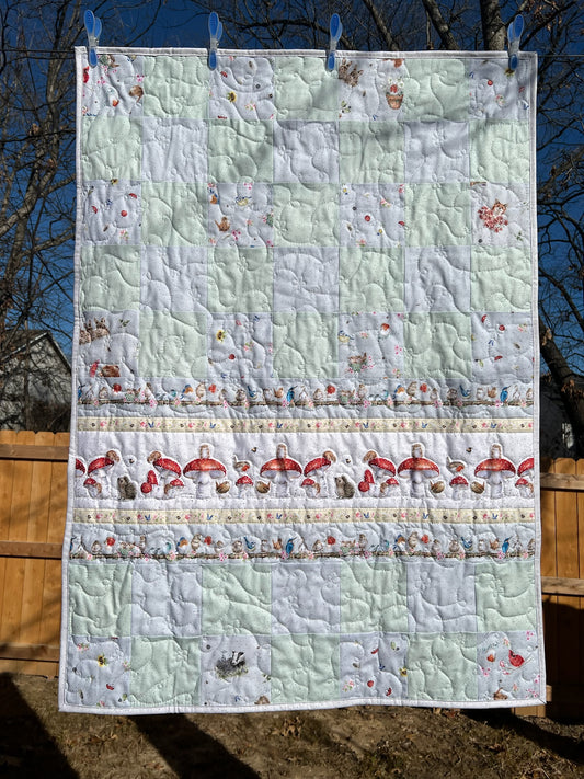 Green Toddler/Baby Quilt