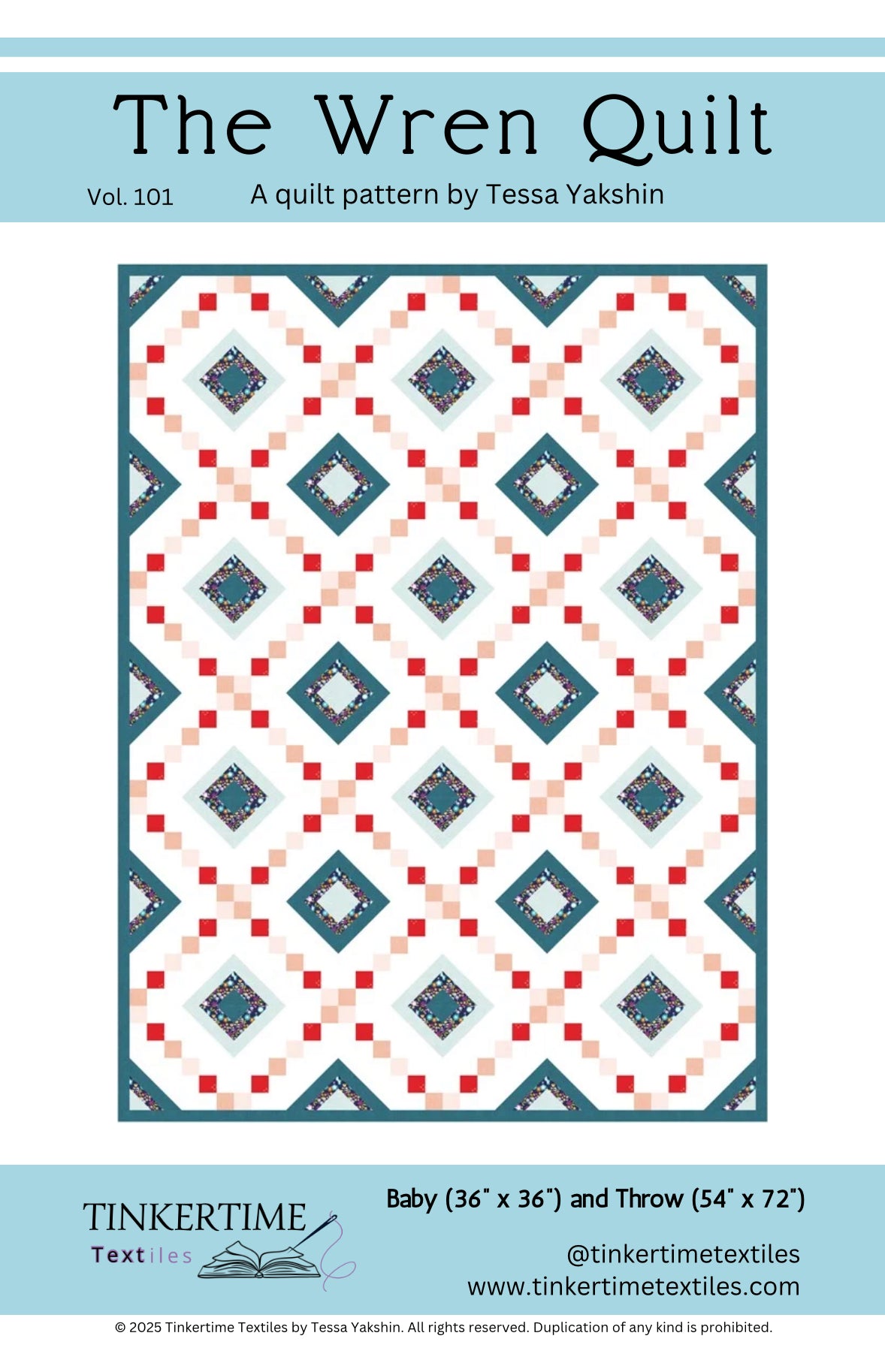 The Wren Quilt Pattern, PDF