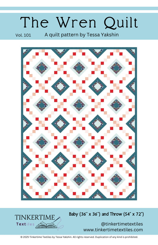 The Wren Quilt Pattern, PDF
